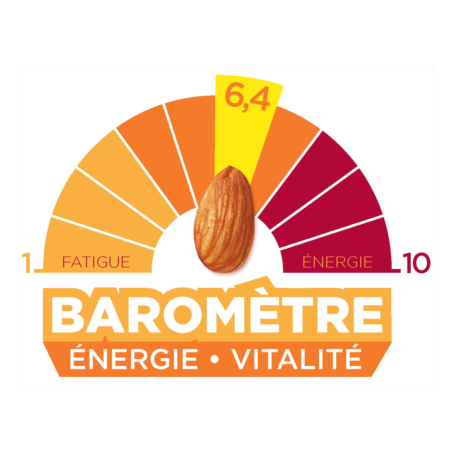 Baromètre énergie-vitalité des Français Odoxa- Amandes de Californiei