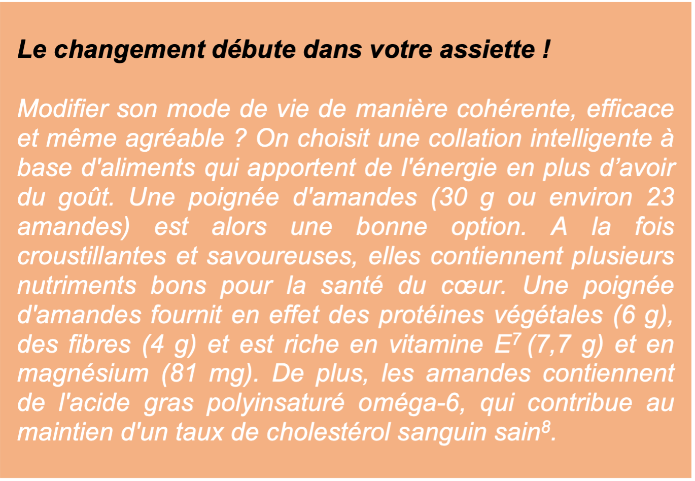 Le changement débute dans votre assiette !